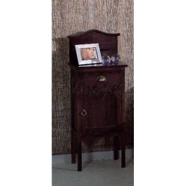 Mesita mod. Penacho c/cajón y puerta madera wengue