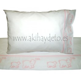 Juego Cama Bebé "Osos" Rosa 3Pcs