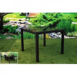 Mesa Cuadrada Jardín Fibra Sintética
