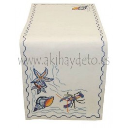 Conjunto 3 caminos de mesa mar