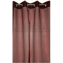 Par cortinas bordeaux