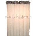 Par cortinas organza gris