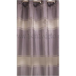 Par cortinas organza grisaceo