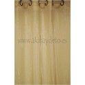 Par cortinas organza natural