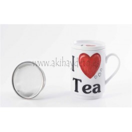 Tisana c/filtro "I Love Tea"