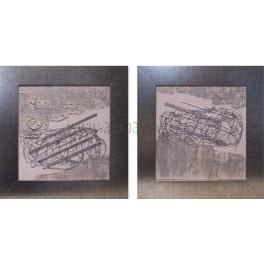 Set 2 cuadros abstractos I