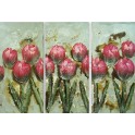 Pintura flores rosas