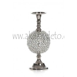 Candelabro Aluminio/ Cristal