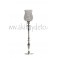 Candelabro Aluminio/ Cristal