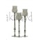 Candelabro Aluminio/ Cristal