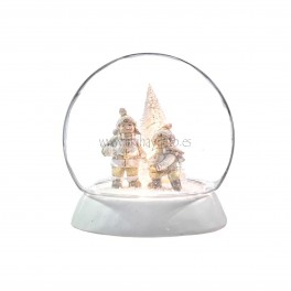 Campana cristal c/niños